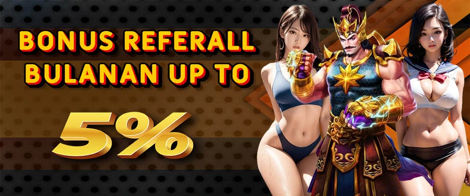 WELCOME BONUS REFERRAL BULANAN 5% - AZGAMING388